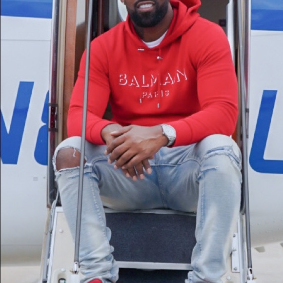 Balmain Cotton Hoodie With 3D Effect Logo - Picture 8 of 8